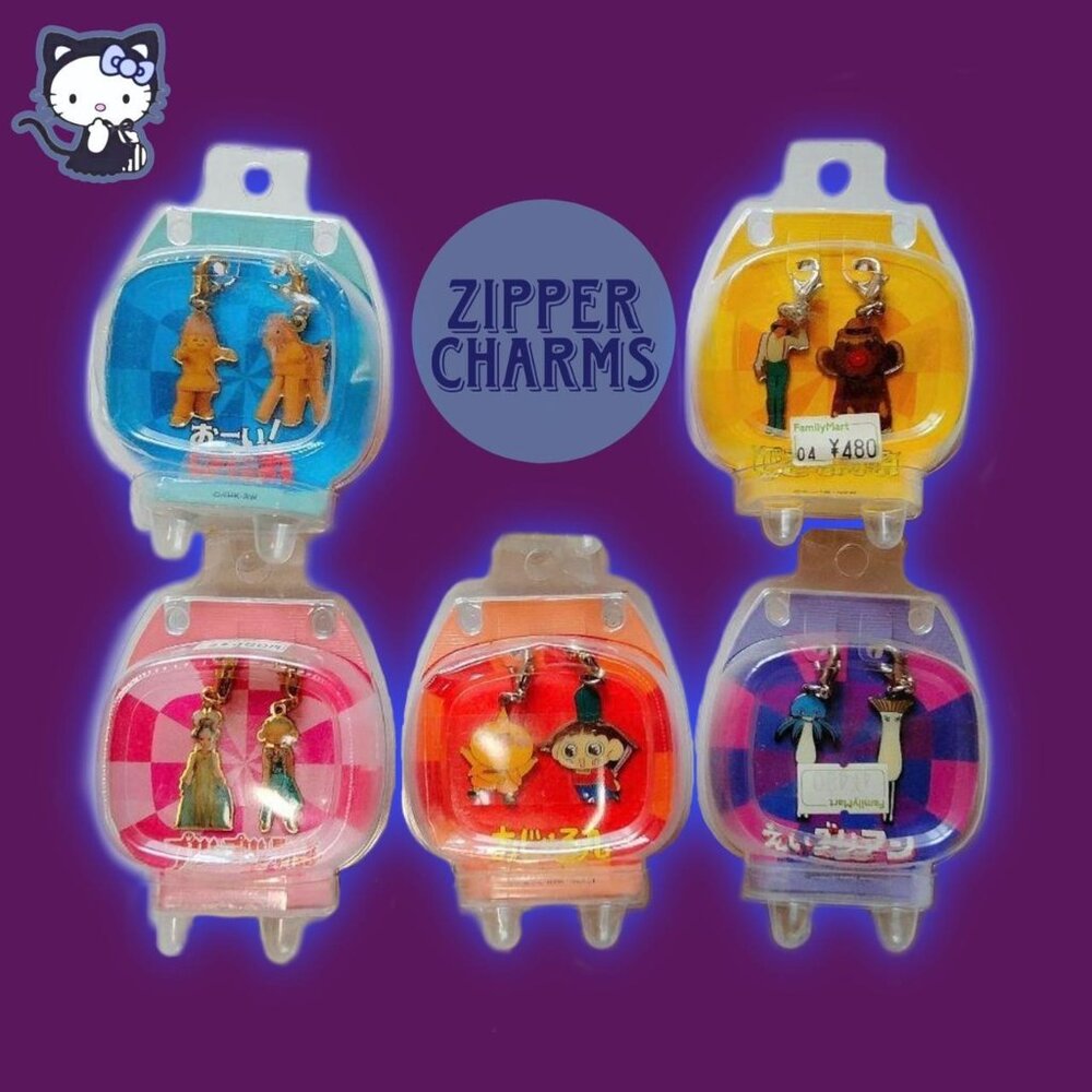 Zipper charms domo